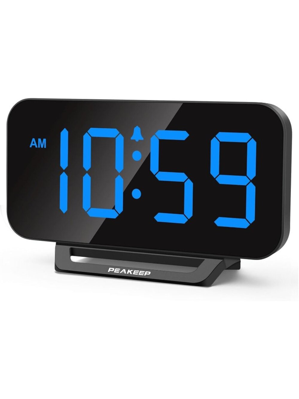 New Small Digital Alarm Clock for Bedrooms, Loud for Heavy Sleepers